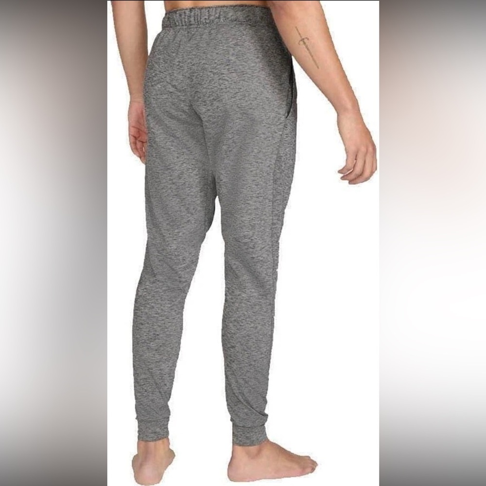 Nike Yoga Gray Heather Dri-FIT Training Joggers - Picture 5 of 8